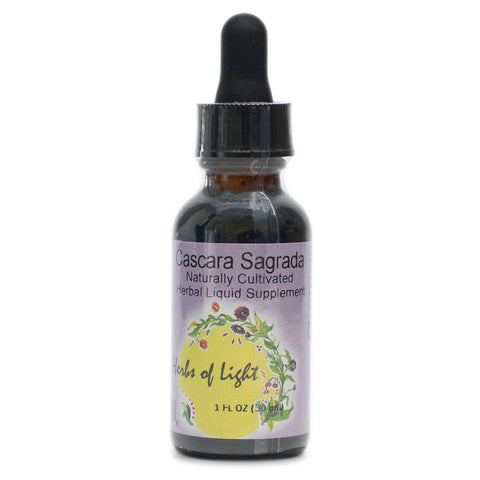 Herbs of Light Organic Cascara Sagrada Herbal Extract 1oz